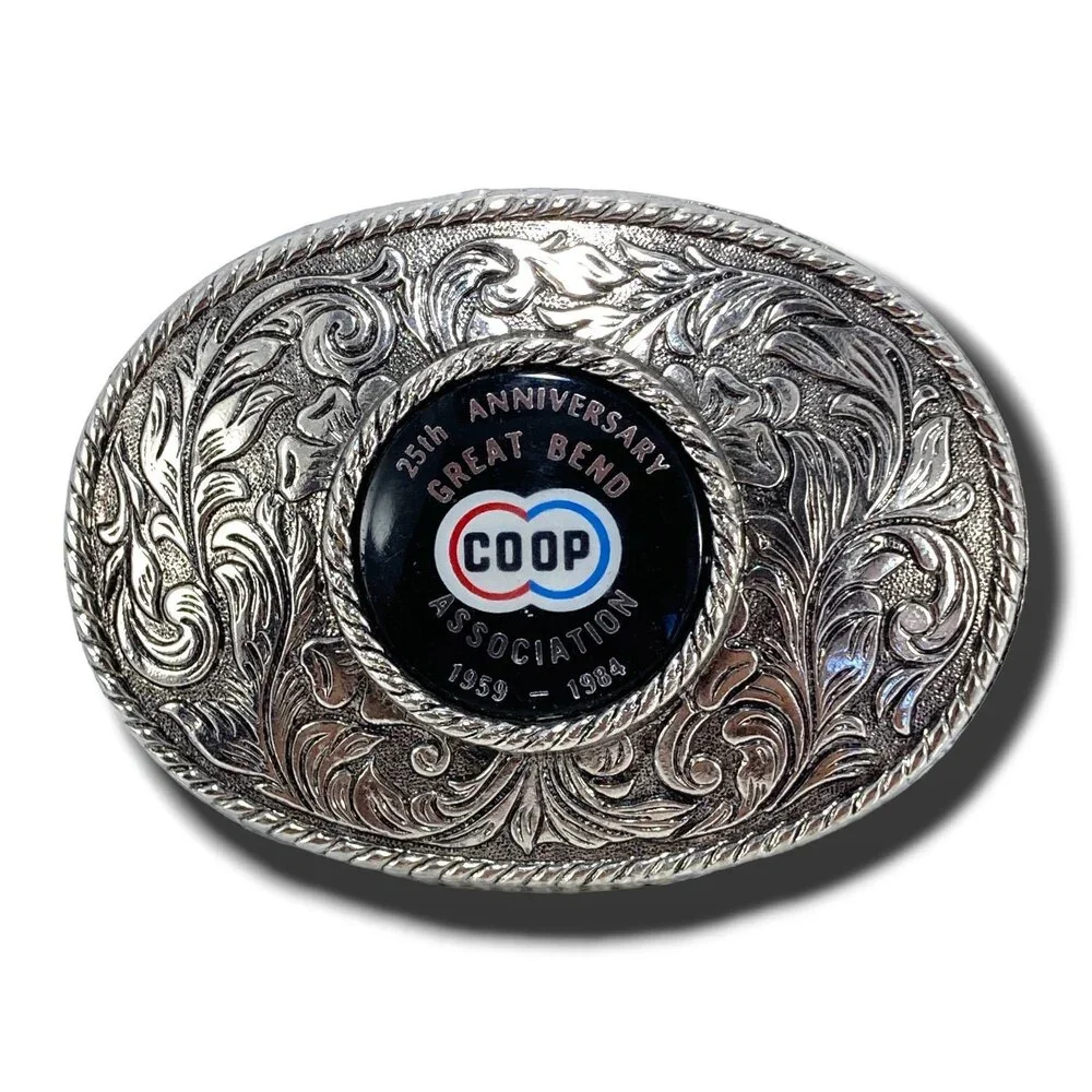 Belt Buckle COOP 25th Anniversary‎ Great Bend Association 1959-1984 Serial #873